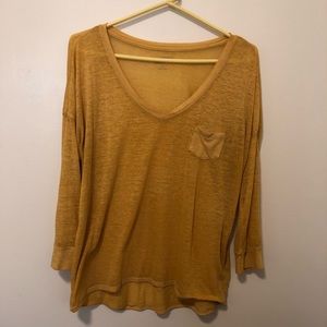 Light-weight Mustard Colored Top